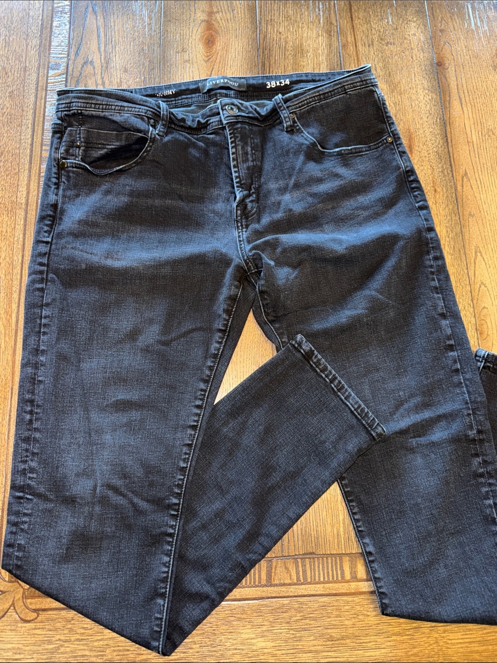 Liverpool Men’s Skinny Jeans in Black Wash